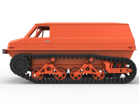 Vintage Monster tank Version 3 Scale 1 to 25 3D Принт Модель
