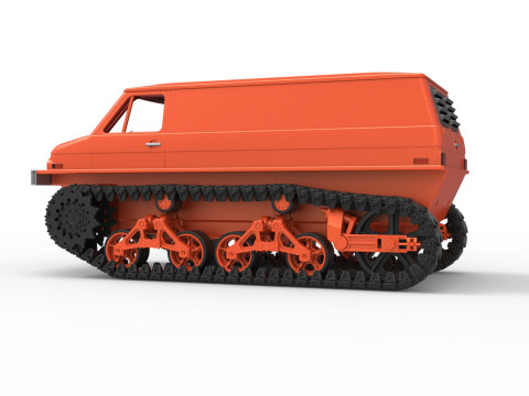 Vintage Monster tank Version 3 Scale 1 to 25 3D Принт Модель