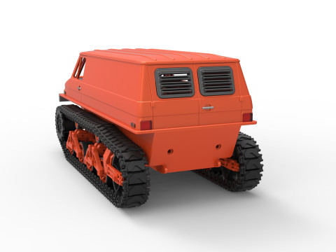 Vintage Monster tank Version 3 Scale 1 to 25 3D Принт Модель