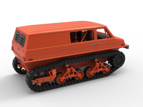 Vintage Monster tank Version 3 Scale 1 to 25 3D Принт Модель