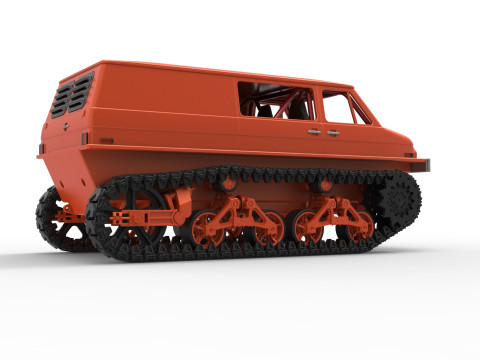 Vintage Monster tank Version 3 Scale 1 to 25 3D Принт Модель