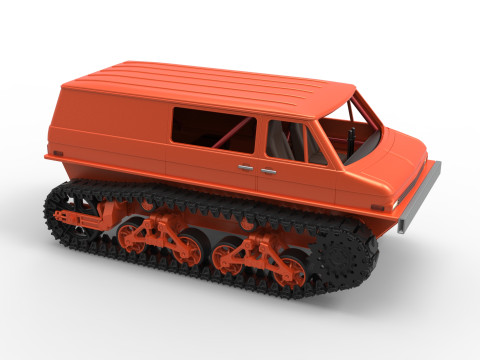 Vintage Monster tank Version 3 Scale 1 to 25 3D Принт Модель