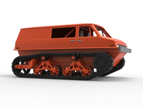 Vintage Monster tank Version 3 Scale 1 to 25 3D Принт Модель