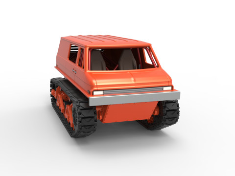 Vintage Monster tank Version 3 Scale 1 to 25 3D Принт Модель