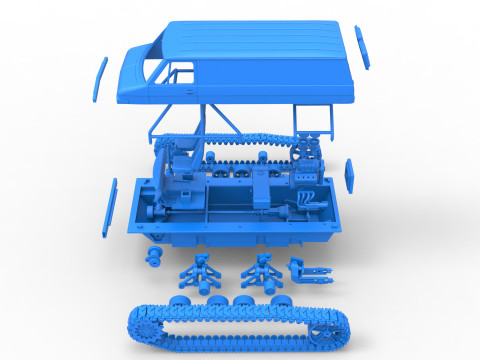 Vintage Monster tank Version 3 Scale 1 to 25 3D Принт Модель