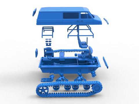 Vintage Monster tank Version 3 Scale 1 to 25 3D Принт Модель