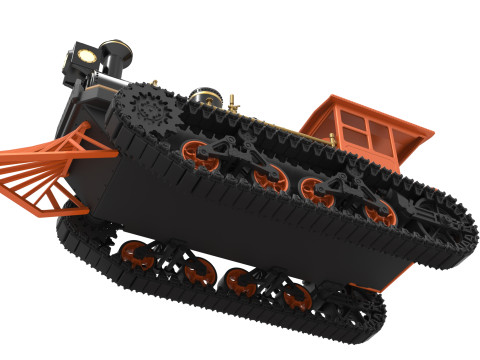 Vintage Monster tank Version 4 Scale 1 to 25 Modelo de Impressão 3D