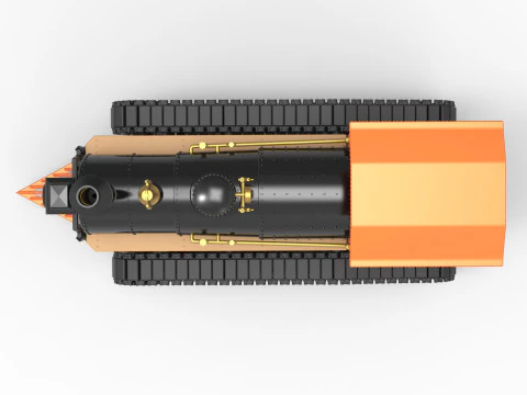 Vintage Monster tank Version 4 Scale 1 to 25 3D Print Model