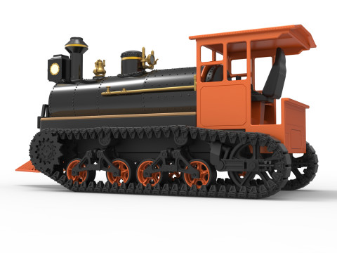 Vintage Monster tank Version 4 Scale 1 to 25 Modelo de Impressão 3D
