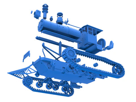Vintage Monster tank Version 4 Scale 1 to 25 3D Print Model