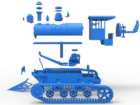 Vintage Monster tank Version 4 Scale 1 to 25 3D Print Model