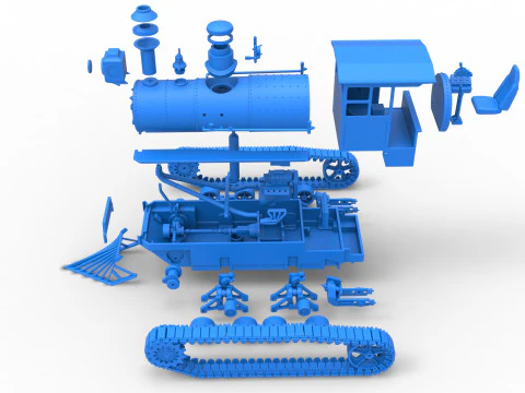 Vintage Monster tank Version 4 Scale 1 to 25 3D Print Model