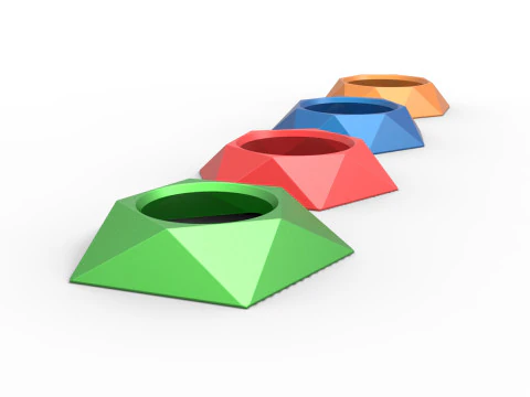 Pokeball stand Set 4 3D Print Model