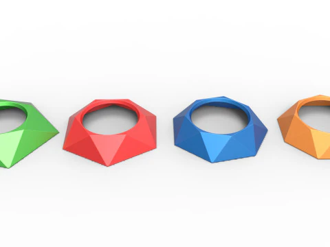 Pokeball stand Set 4 3D Print Model