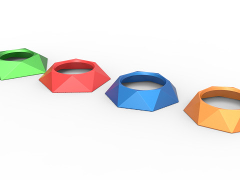 Pokeball stand Set 4 3Dプリントモデル