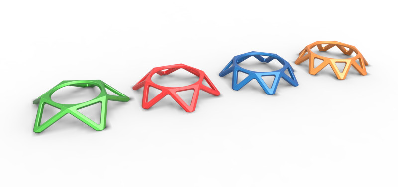 Pokeball stand Set 5 3D प्रिंट मॉडल .c4d .max .obj .3ds .fbx .stl .blend 