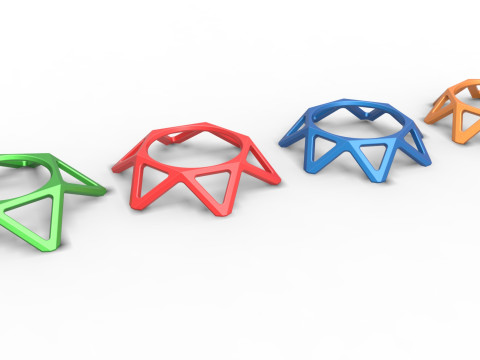 Pokeball stand Set 5 Model do druku 3D