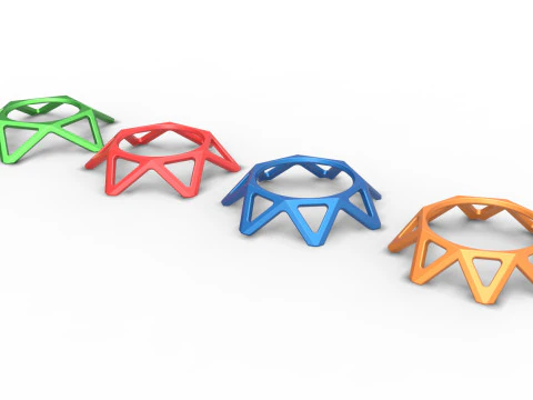 Pokeball stand Set 5 3D Print Model