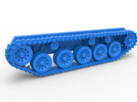 Pista per carro armato Monster Vintage Versione 2 Scala da 1 a 25 Modello di stampa 3D