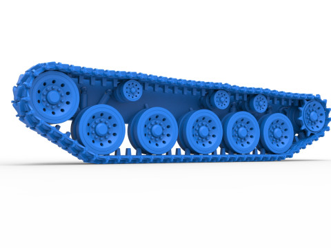 Track for Vintage Monster tank Version 2 Scale 1 to 25 Model Cetak 3D