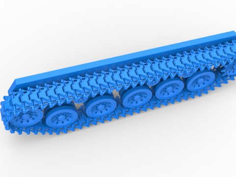 Track for Vintage Monster tank Version 2 Scale 1 to 25 Model Cetak 3D