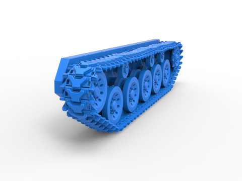 Track for Vintage Monster tank Version 2 Scale 1 to 25 Model Cetak 3D