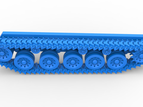 Track for Vintage Monster tank Version 2 Scale 1 to 25 Model Cetak 3D