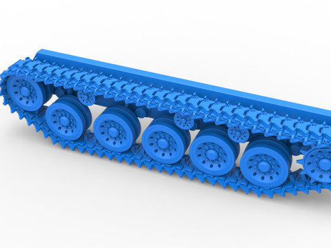 Track for Vintage Monster tank Version 2 Scale 1 to 25 Model Cetak 3D