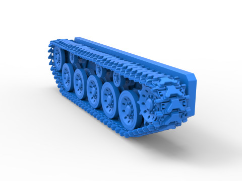 Track for Vintage Monster tank Version 2 Scale 1 to 25 Model Cetak 3D