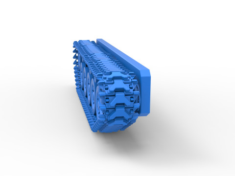 Track for Vintage Monster tank Version 2 Scale 1 to 25 Model Cetak 3D