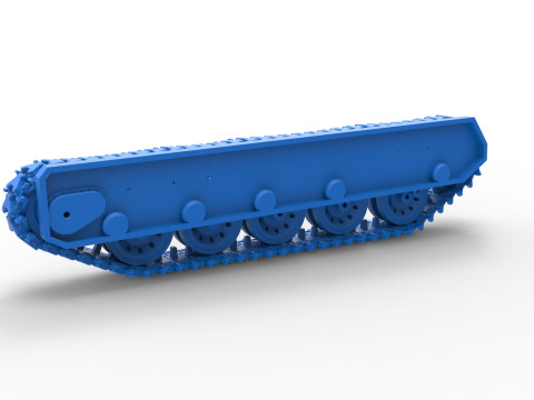 Track for Vintage Monster tank Version 2 Scale 1 to 25 Model Cetak 3D