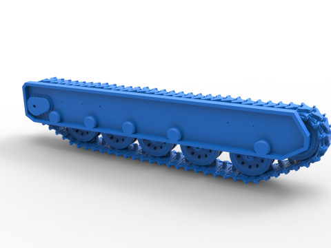 Track for Vintage Monster tank Version 2 Scale 1 to 25 Model Cetak 3D