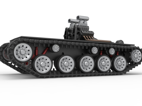 Vintage Monster tank Base Version 2 Scale 1 to 25 3D 프린트 모델