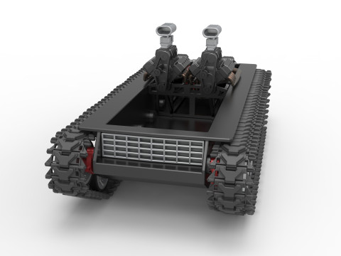 Vintage Monster tank Base Version 2 Scale 1 to 25 3D 프린트 모델