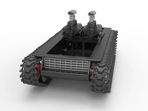 Vintage Monster tank Base Version 2 Scale 1 to 25 3D Print Model