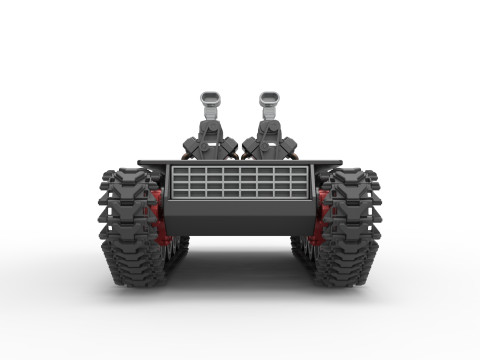 Vintage Monster tank Base Version 2 Scale 1 to 25 3D 프린트 모델