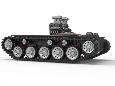 Vintage Monster tank Base Version 2 Scale 1 to 25 3D Print Model