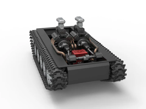 Vintage Monster tank Base Version 2 Scale 1 to 25 3D Print Model