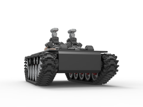 Vintage Monster tank Base Version 2 Scale 1 to 25 3D 프린트 모델