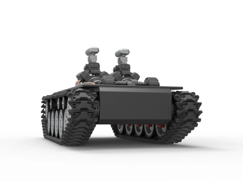 Vintage Monster tank Base Version 2 Scale 1 to 25 3D Print Model