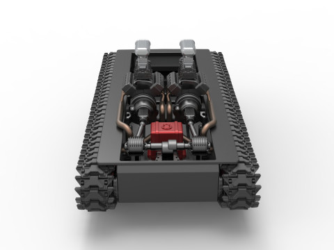 Vintage Monster tank Base Version 2 Scale 1 to 25 3D 프린트 모델