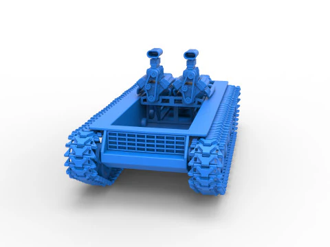 Vintage Monster tank Base Version 2 Scale 1 to 25 3D Print Model