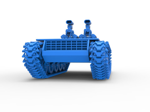 Vintage Monster tank Base Version 2 Scale 1 to 25 3D 프린트 모델