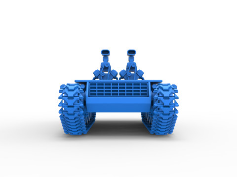 Vintage Monster tank Base Version 2 Scale 1 to 25 3D 프린트 모델