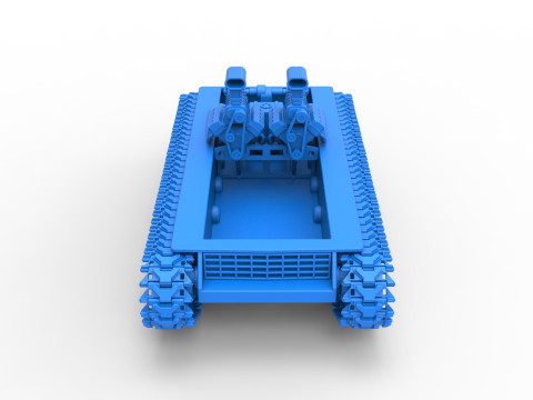 Vintage Monster tank Base Version 2 Scale 1 to 25 3D 프린트 모델