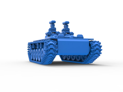 Vintage Monster tank Base Version 2 Scale 1 to 25 3D 프린트 모델