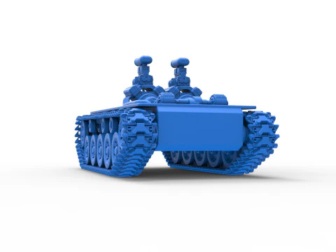 Vintage Monster tank Base Version 2 Scale 1 to 25 3D Print Model