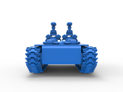 Vintage Monster tank Base Version 2 Scale 1 to 25 3D 프린트 모델