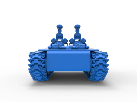 Vintage Monster tank Base Version 2 Scale 1 to 25 3D Print Model
