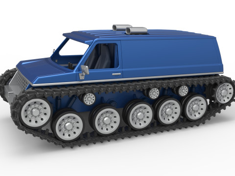 Vintage Monster tank Version 5 Scale 1 to 25 3Dプリントモデル